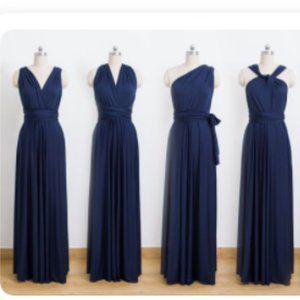 Navy blue infinity dress